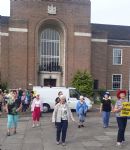 Save Boddan Lodge Over 60s Club protest at Salford Civic Centre